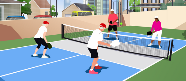 Pickleball rules for doubles