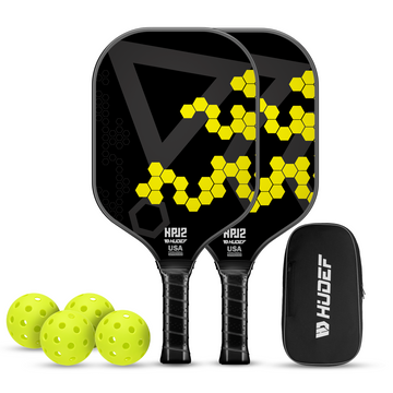 HUDEF HPJ2 USA Pickleball (USAPA) Approved Pickleball Paddles Set Yellow