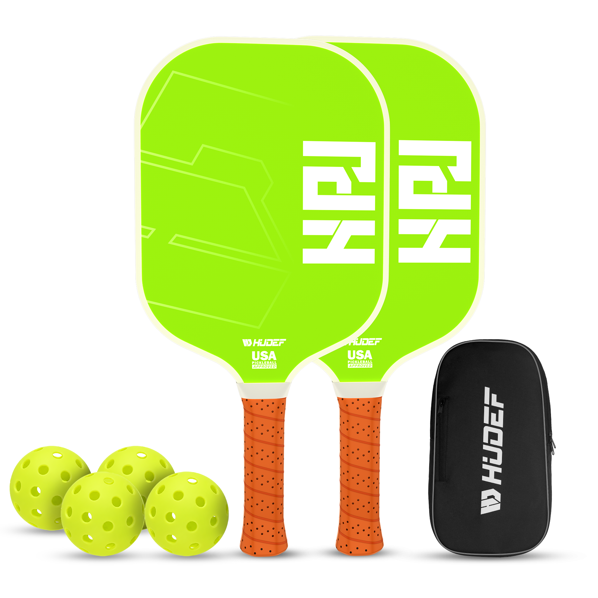 HUDEF HPJ™ USA Pickleball (USAPA) Approved  Pickleball Paddles Set
