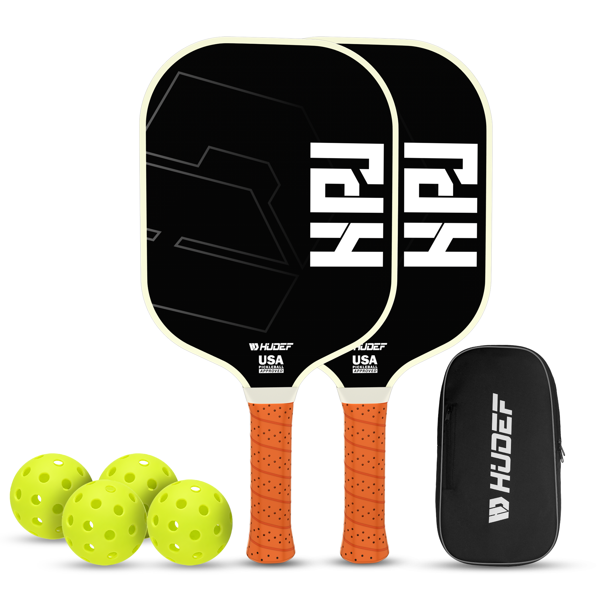 HUDEF HPJ™ USA Pickleball (USAPA) Approved  Pickleball Paddles Set