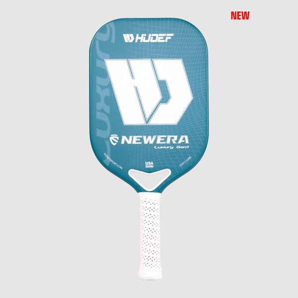 Hudef LUXURY GEN 1 Dual-thermoformed Cyan Elongated Pickleball Paddle (Grit)
