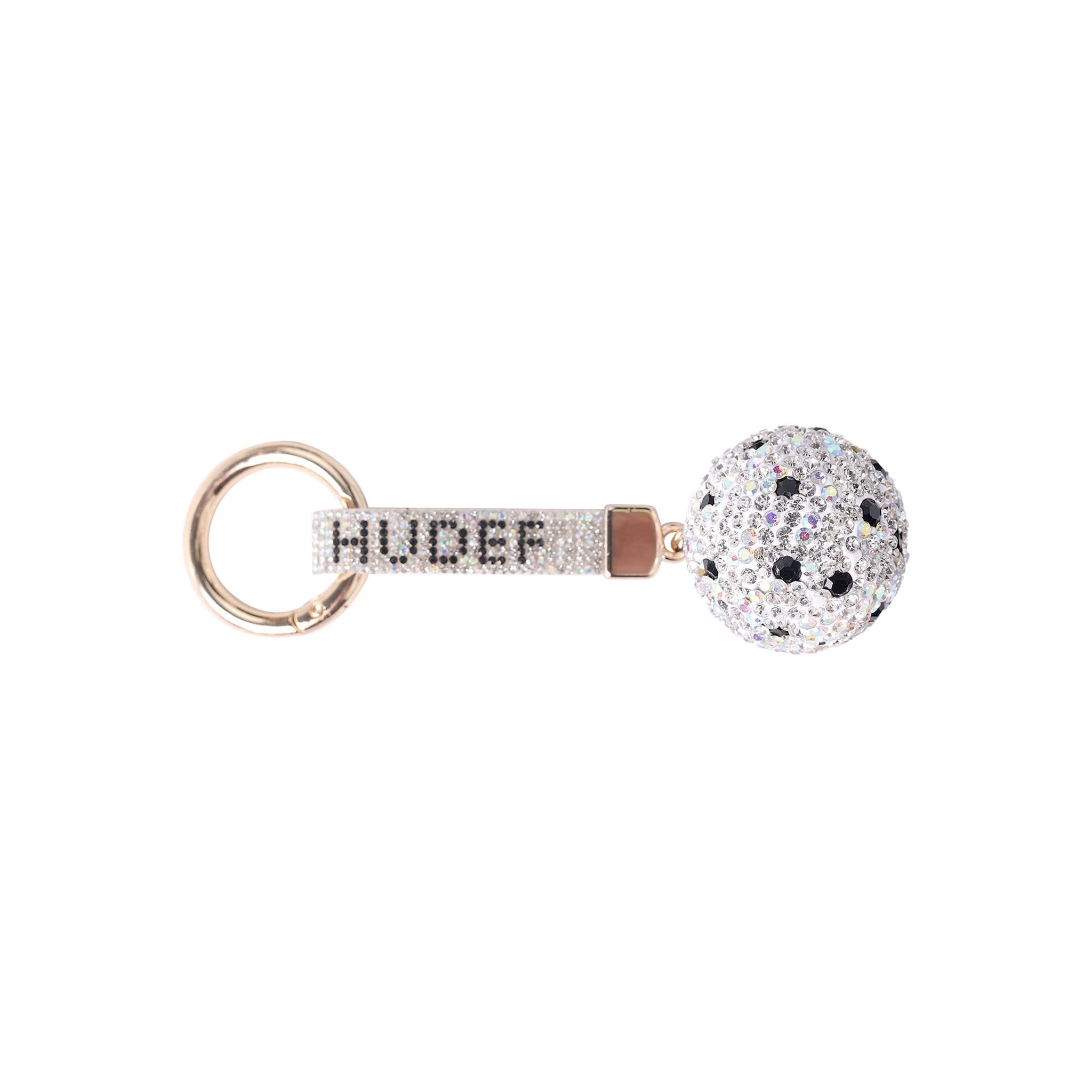 HUDEF Pickleball Crystal Keychain