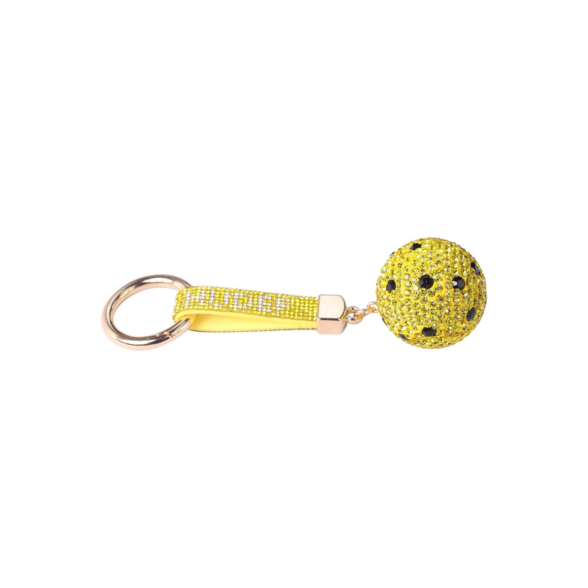 HUDEF Pickleball Crystal Keychain