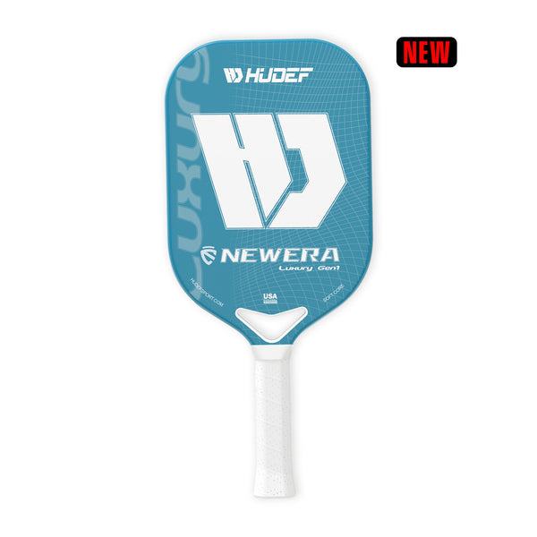Hudef LUXURY GEN 1 Dual-thermoformed Cyan Elongated Pickleball Paddle (Grit)