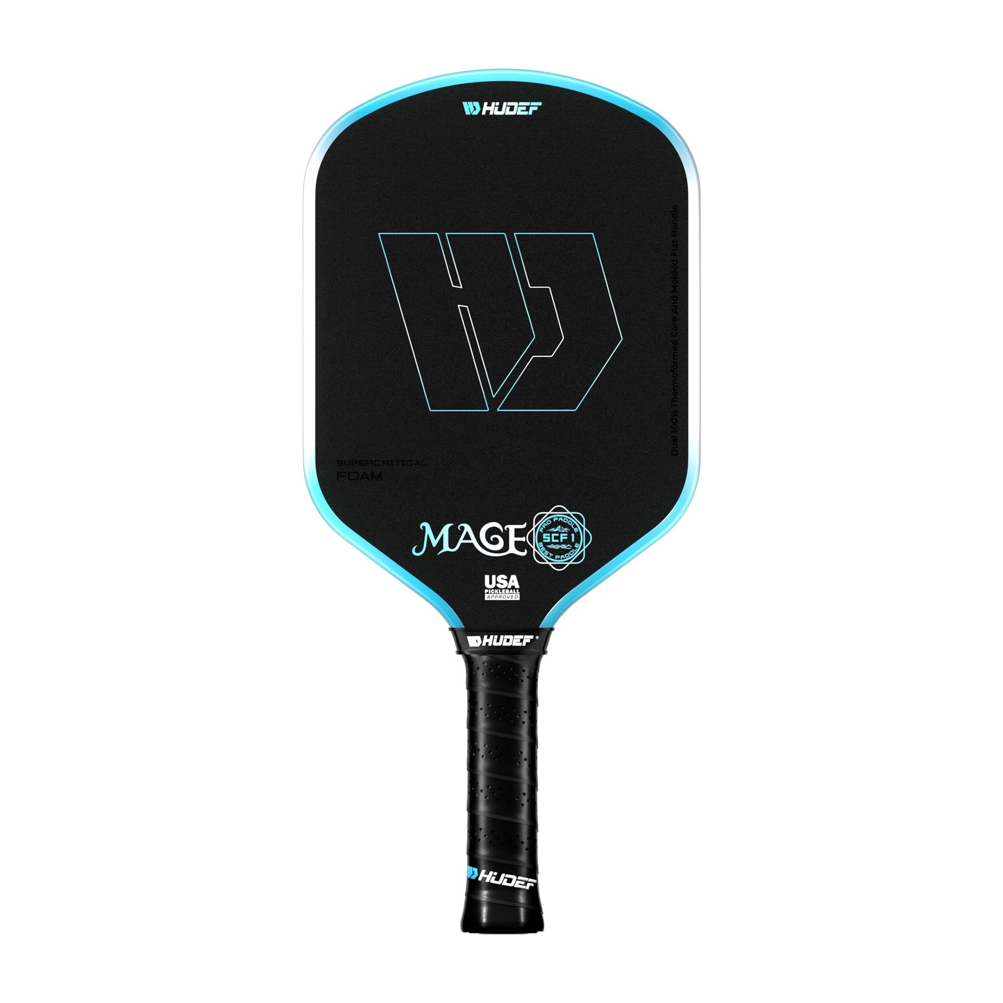 Hudef Mage SCF1 Hybrid Pickleball Paddle – Pink 16mm
