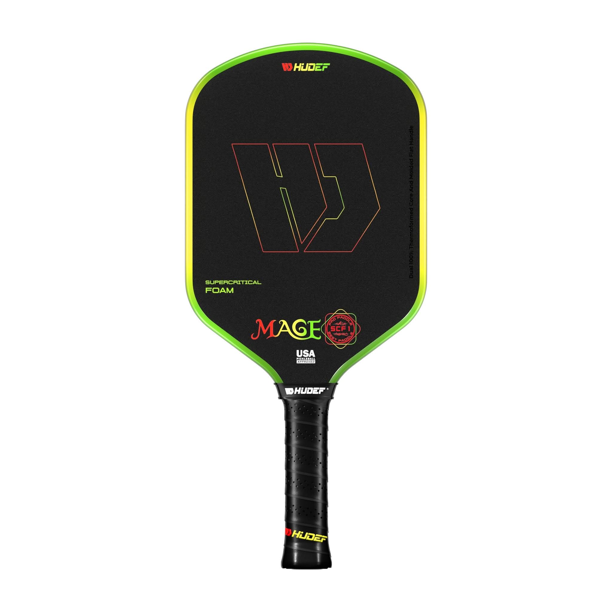 Hudef Mage SCF1 Hybrid Pickleball Paddle – Pink 16mm