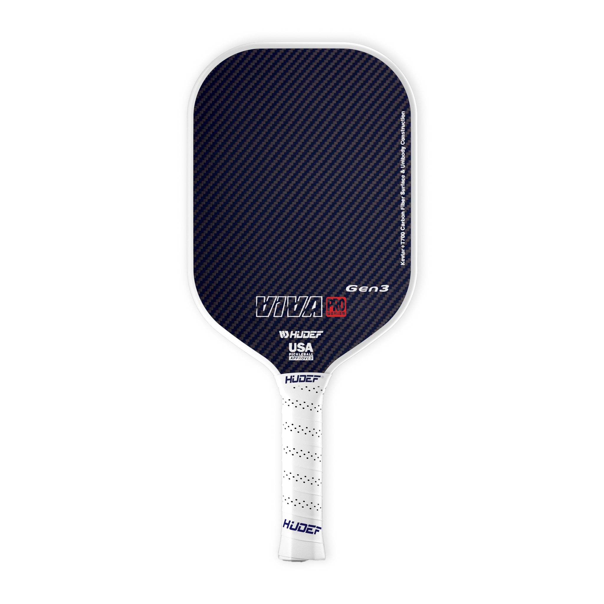 Hudef Viva Pro™ Gen3 Elongated Pickleball Paddle (Kevlar)