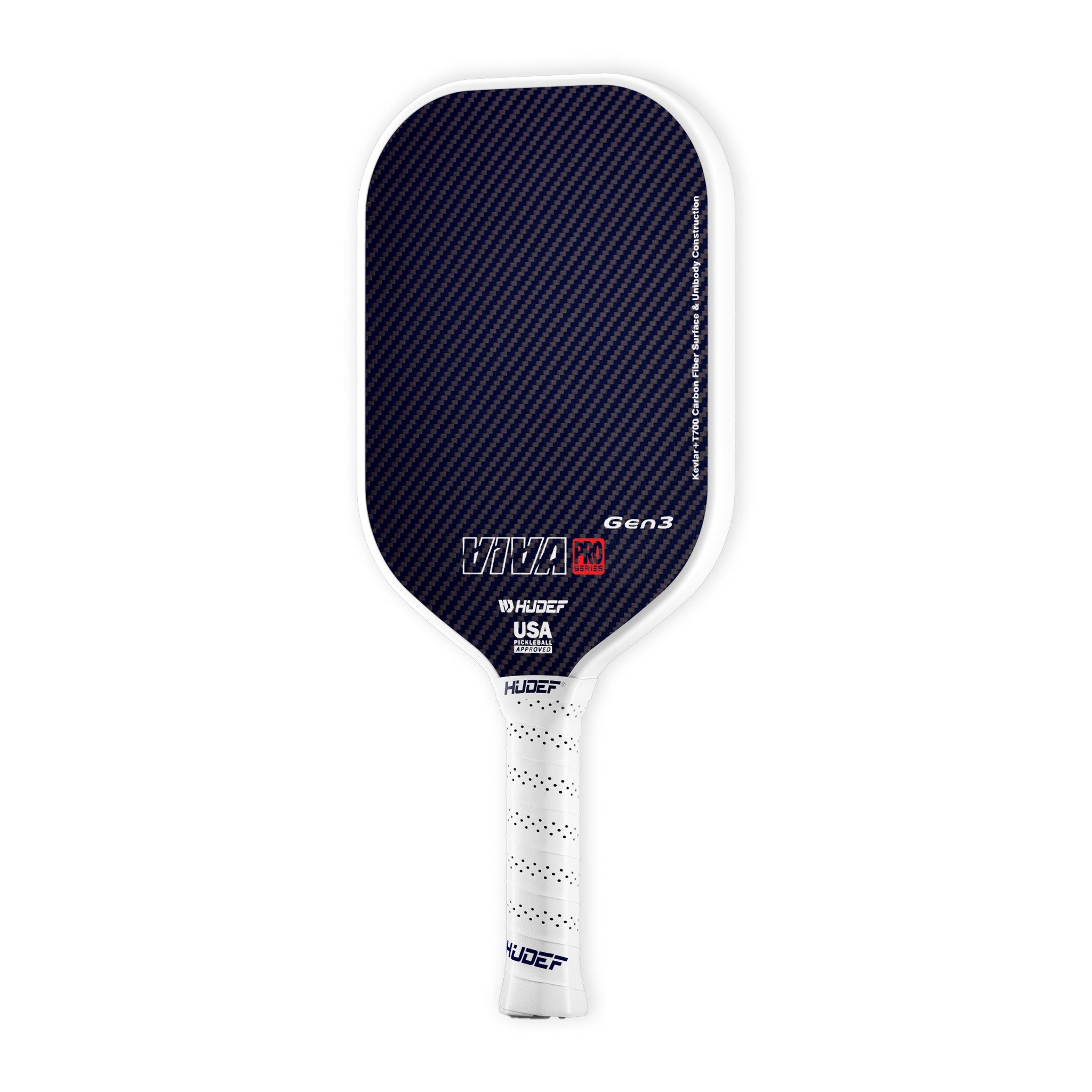 Hudef Viva Pro™ Gen3 Thermoformed Elongated Pickleball Paddle