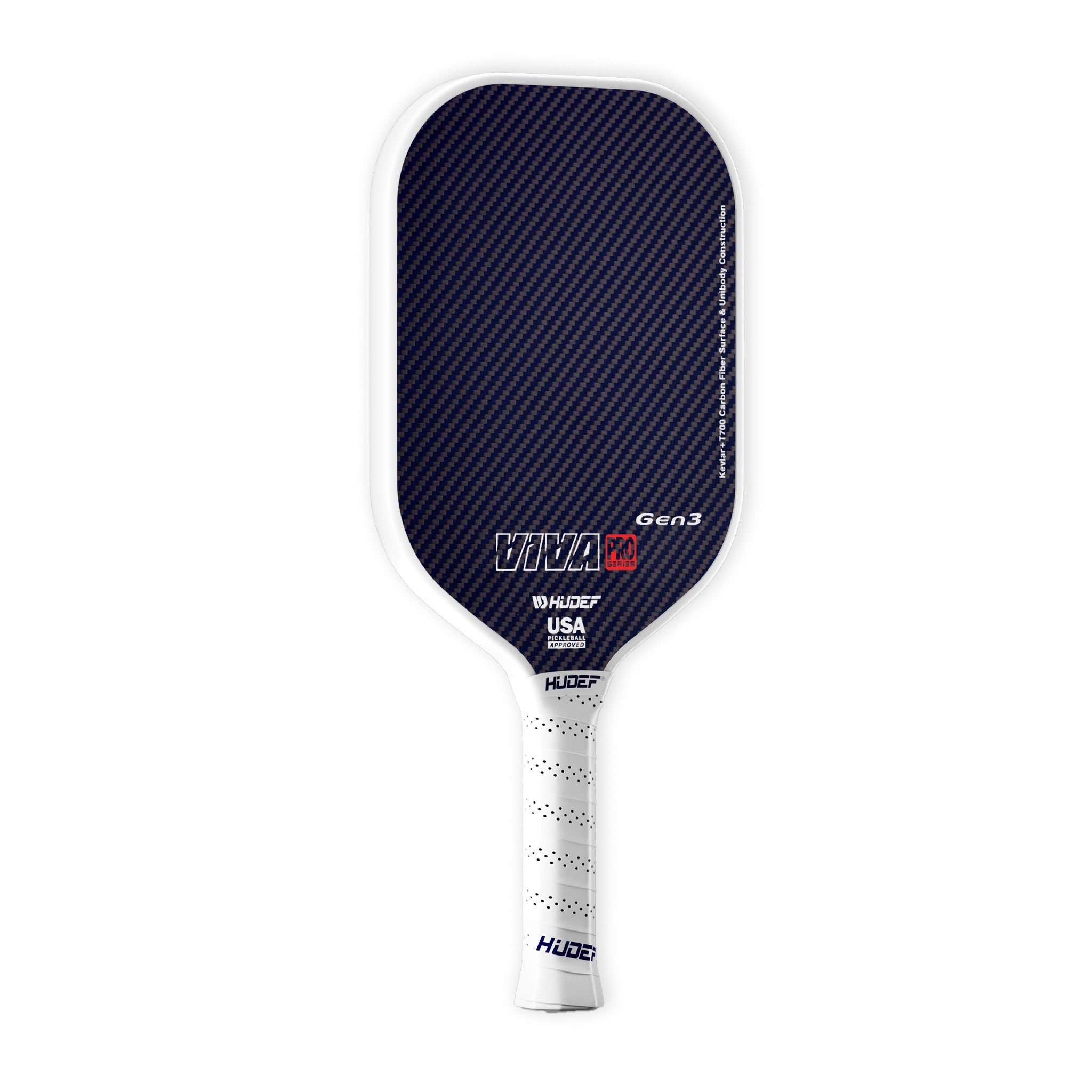 Hudef Viva Pro™ Gen3 Elongated Pickleball Paddle (Kevlar)