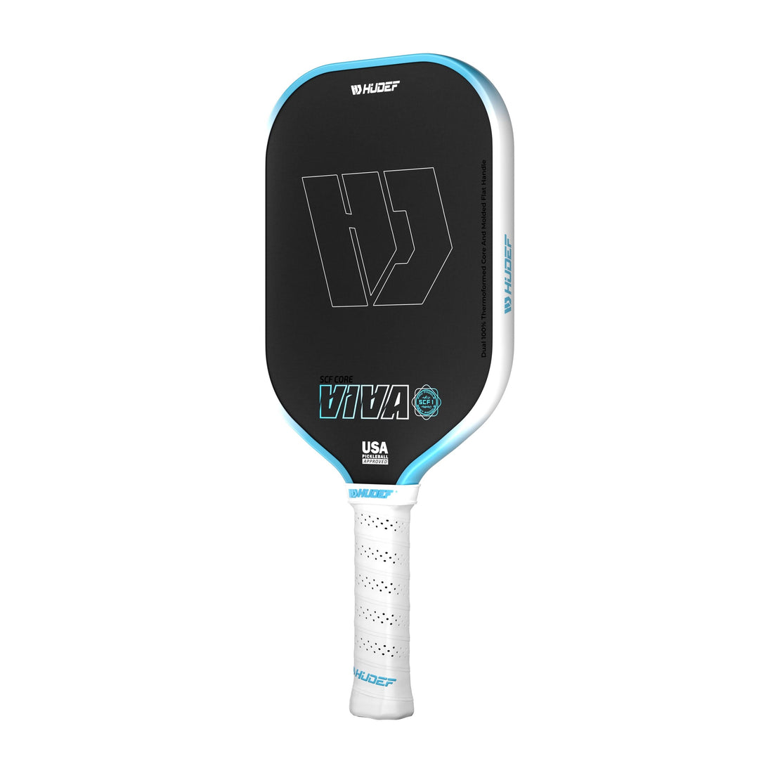 Hudef Viva SCF1 Elongated Pickleball Paddle – Blue 16mm (USAP Approved)