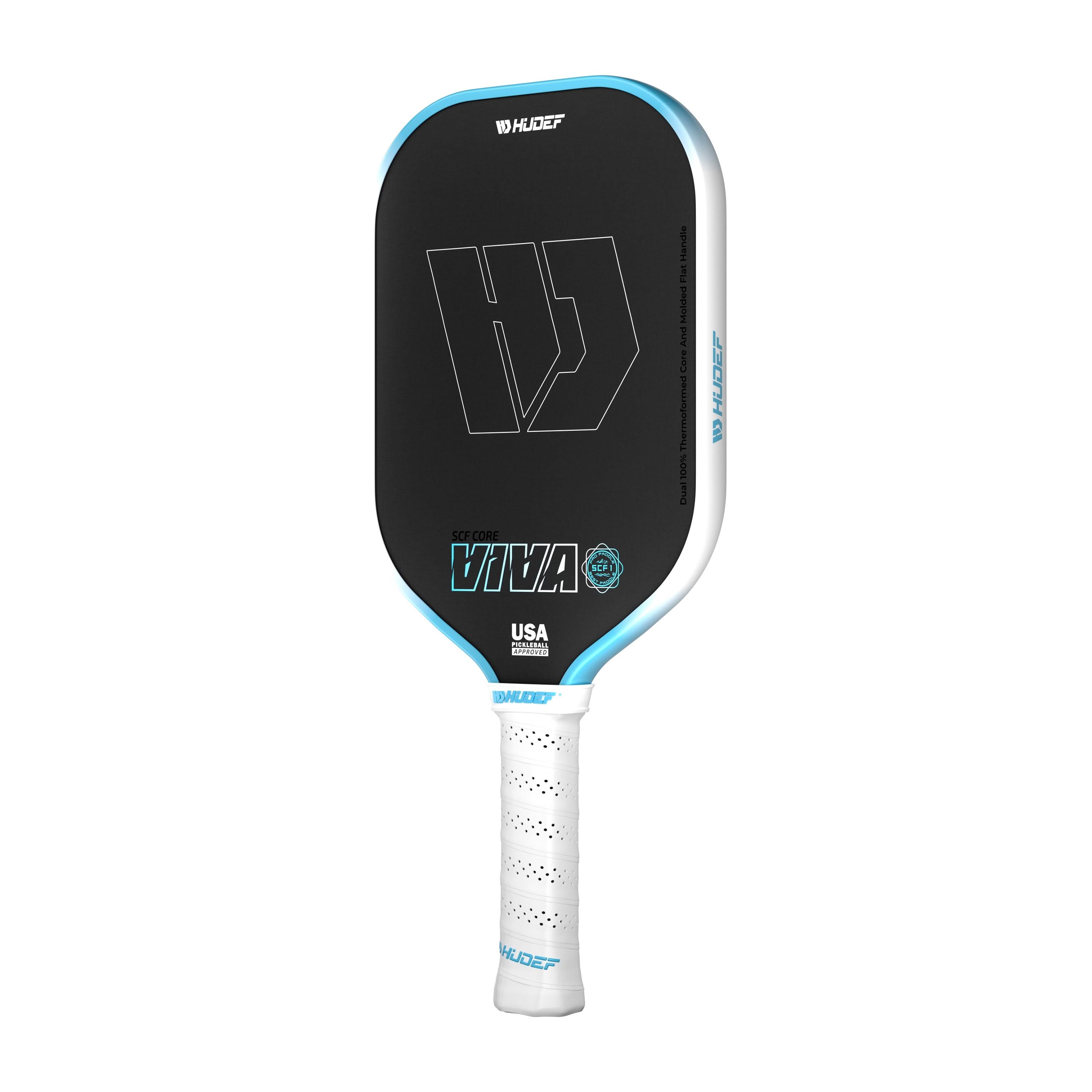 Hudef Viva SCF1 Elongated Pickleball Paddle – Blue 16mm (USAP Approved)