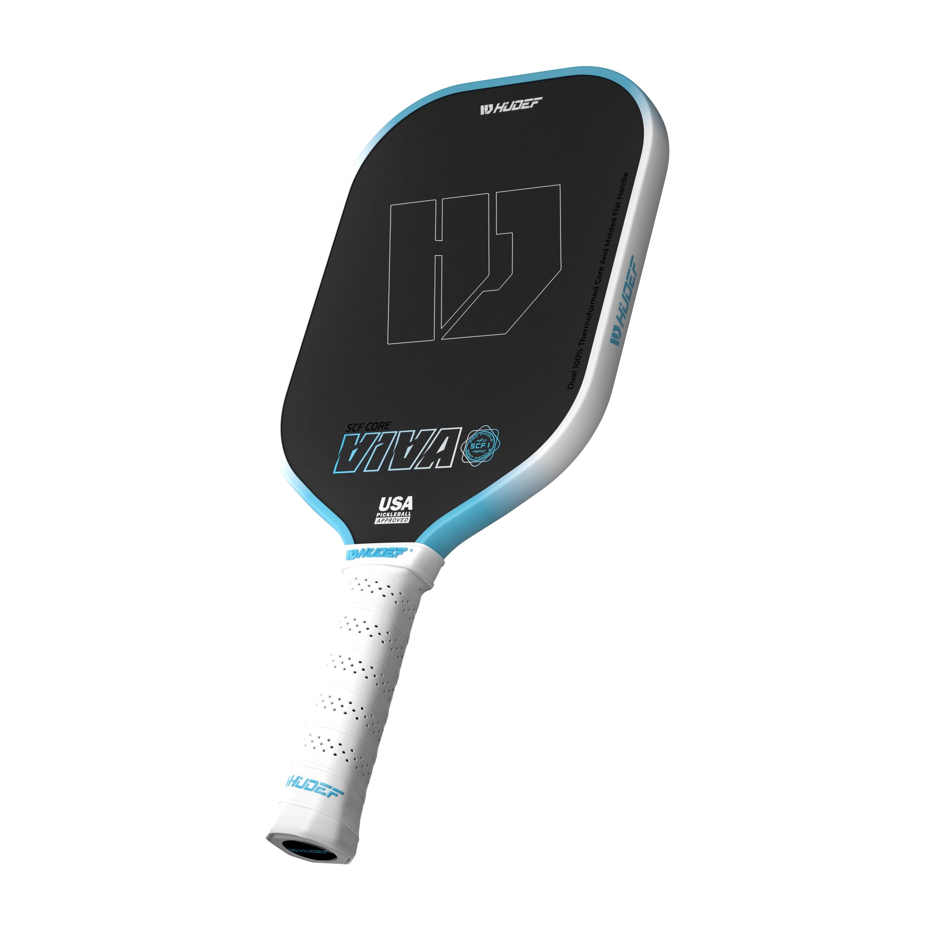 Hudef Viva SCF1 Elongated Pickleball Paddle – Blue 16mm (USAP Approved)